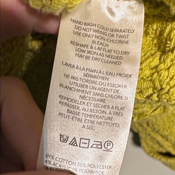 Free People poly Cable Knit Sweater M NWT color snake eyes NEW IN STORES - Picture 8 of 8